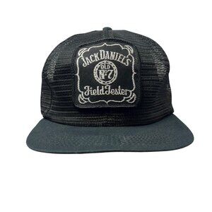 Jack Daniels Field Tester Vintage Mesh Trucker Snapback Hat Cap Dad Old No. 7